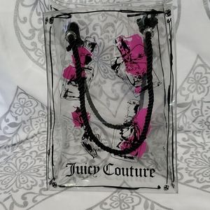 Juicy Couture vinyl tote 10 x 7.5 x 4